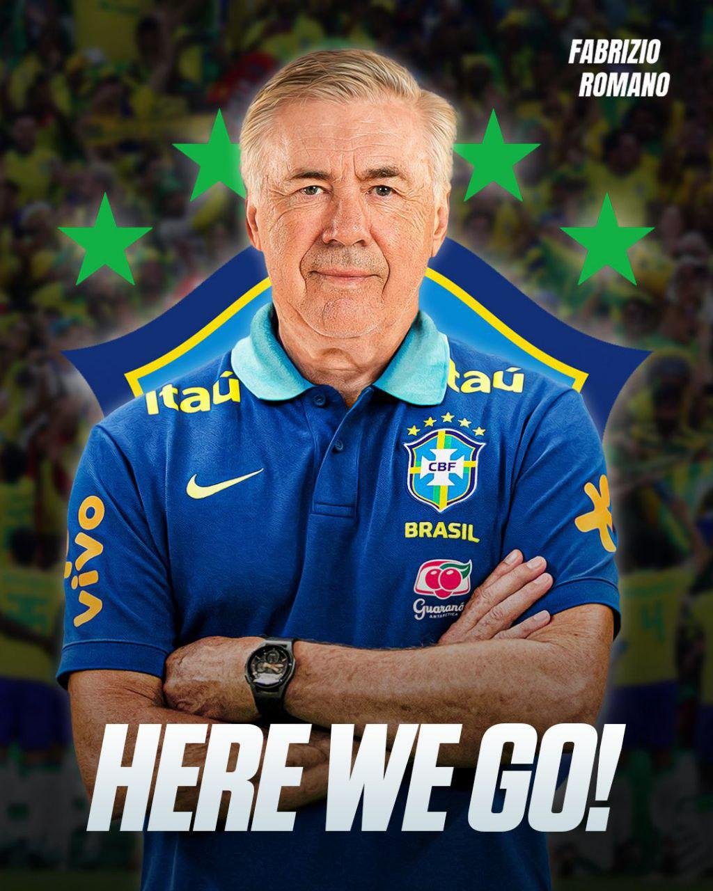 Confirmado: Ancelotti será o técnico da seleção brasileira