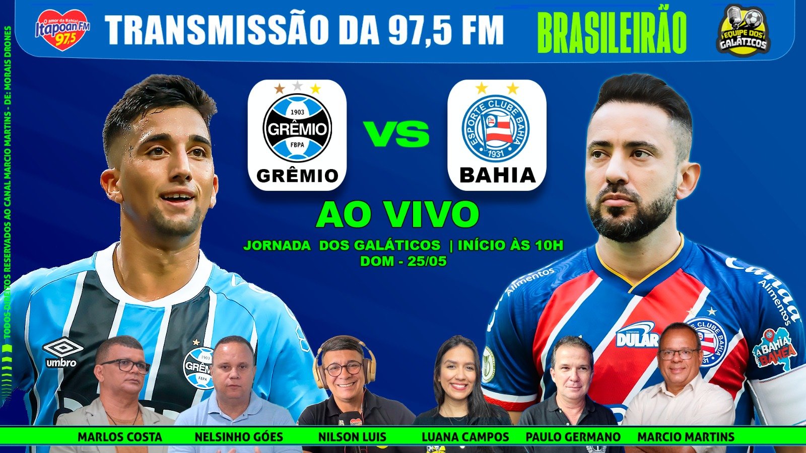 Grêmio  X Bahia – AO VIVO