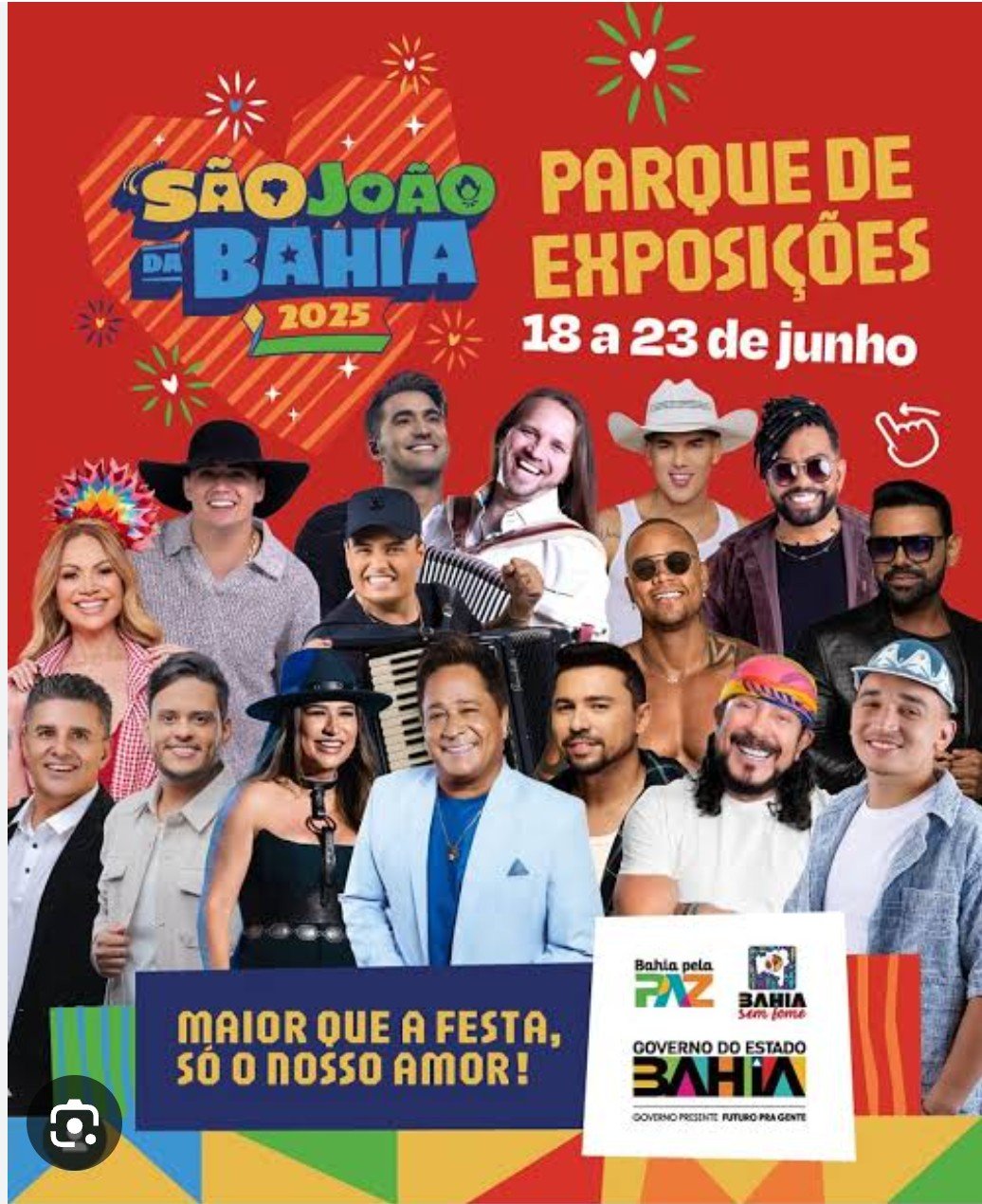 Toda Programação do São João no Pelourinho e no Parque de Exposição em Salvador