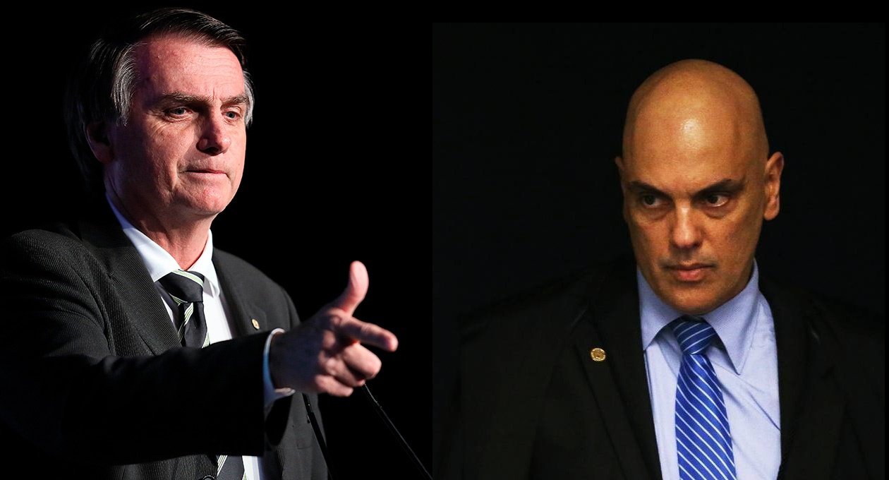 Bolsonaro frente a frente com Alexandre de Morais