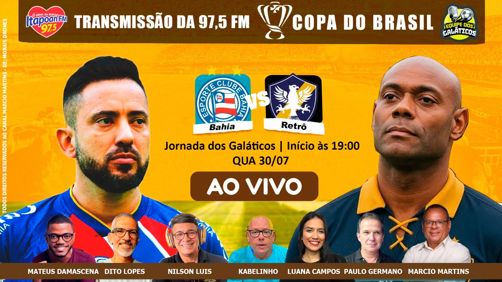 Copa do Brasil 2025: Bahia encara Retrô com Vagner Love