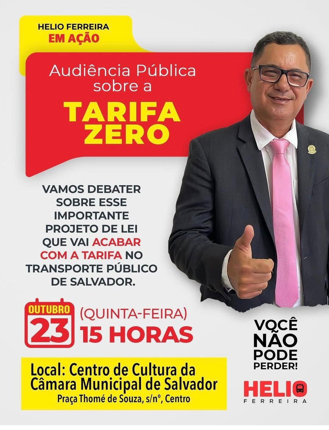 Audiência pública discute hoje tarifa zero em Salvador, Saiba a importância e o que será debatido