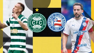 Coritiba x Bahia: Confira prováveis escalações, arbitragem