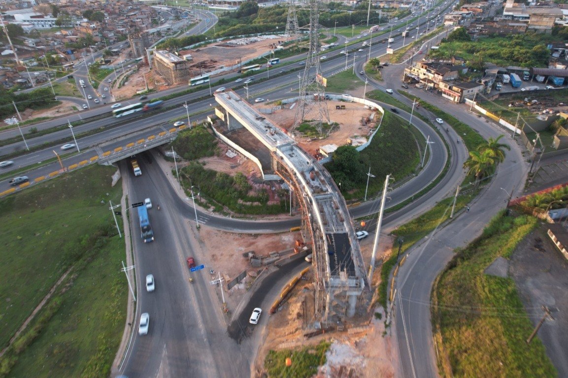 Obras do VLT muda tráfego da BR-324 a partir desta terça