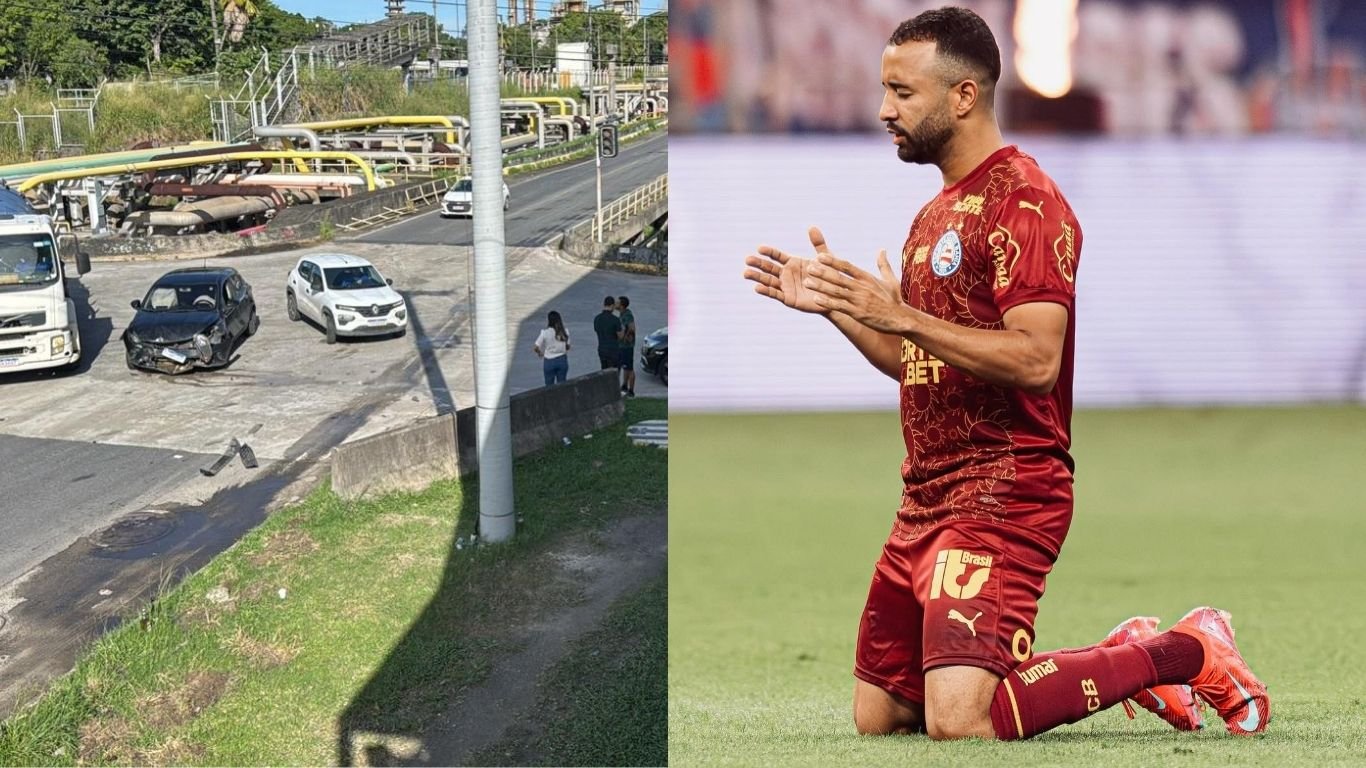 Volante do Bahia se envolve em acidente de carro em Camaçari; clube confirma que não houve feridos