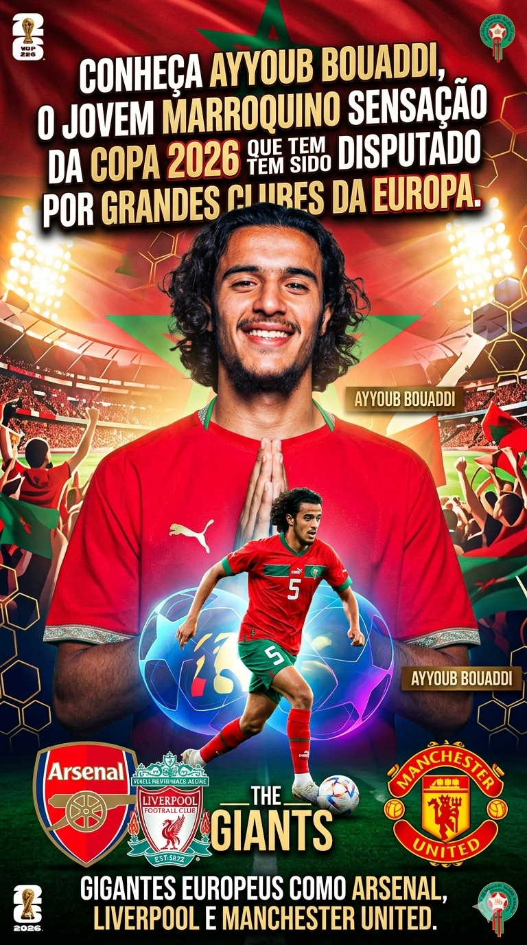 Conheça o jovem marroquino sensação da Copa 2026 disputado por grandes clubes europeus