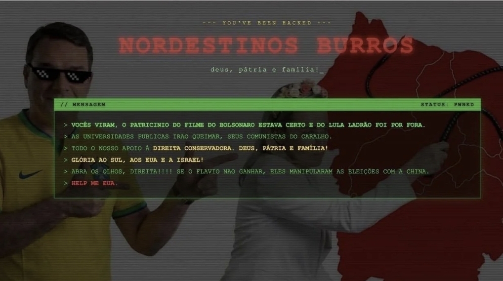Site da Ancine é invadido com ataques a nordestinos e apoio a Flávio