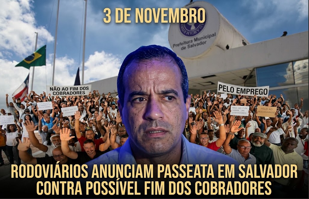 Rodoviários anunciam passeata em Salvador contra possível fim dos cobradores