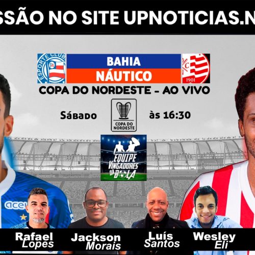 Copa do Nordeste – Bahia x Náutico | AO VIVO