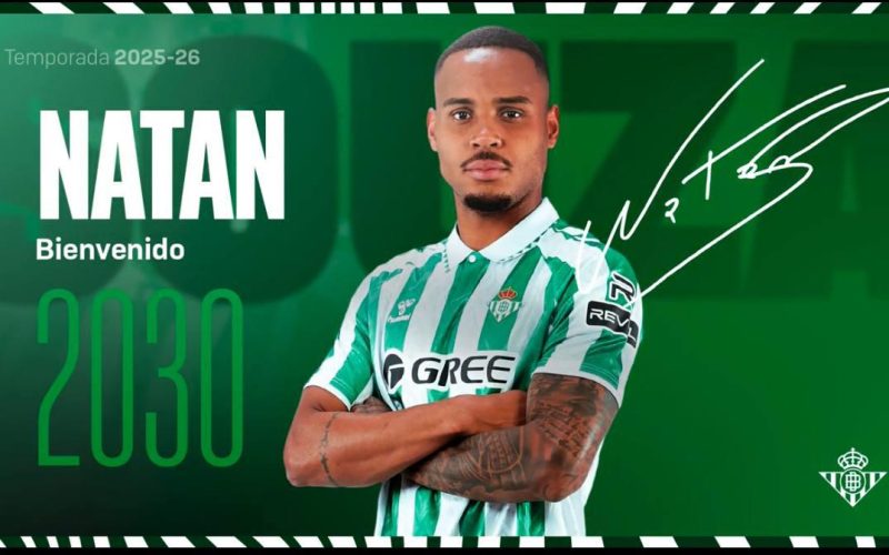 Real Betis anuncia o brasileiro Natan
