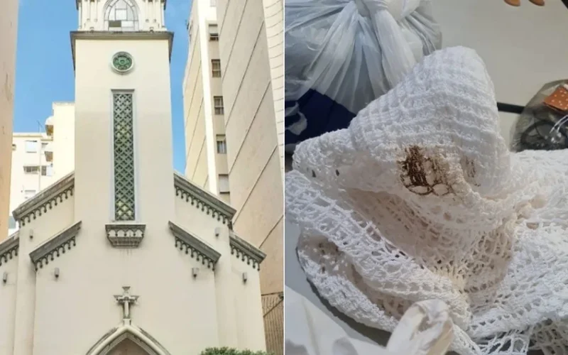 criminosos além de roubar, defecam no templo religioso