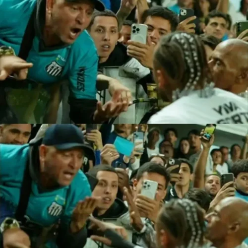 Tensão na Vila: Neymar discute com torcedor após derrota do Santos para o Internacional