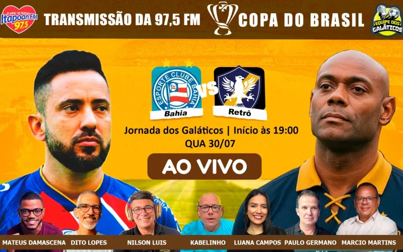Copa do Brasil 2025: Bahia encara Retrô com Vagner Love