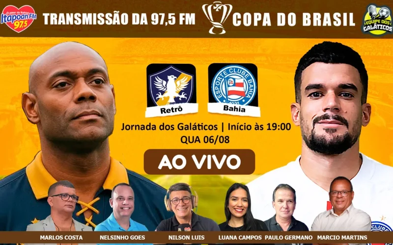 Bahia encara o Retrô pela Copa do Brasil e busca vaga nas quartas de final