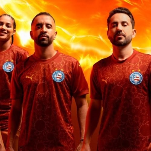 Bahia e PUMA revelam uniforme Third 2025 inspirado na luz do sertão e na arte baiana