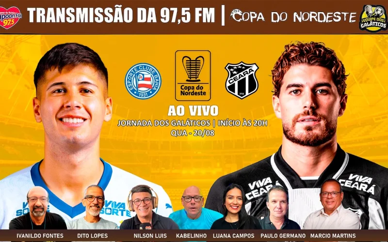 Bahia e Ceará duelam hoje por vaga na final da Copa do Nordeste