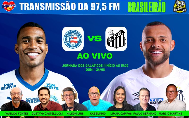 Bahia x Santos: onde assistir ao vivo, horário e escalações