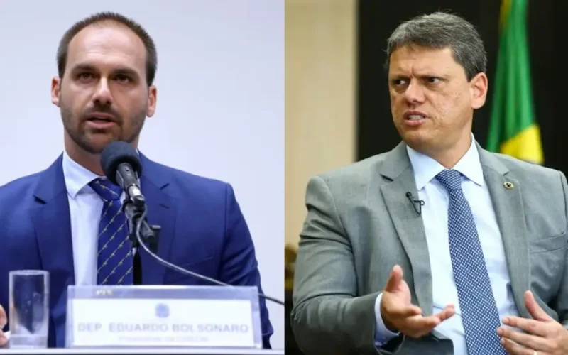Eduardo Bolsonaro deve deixar o PL se Tarcísio disputar presidência pelo partido
