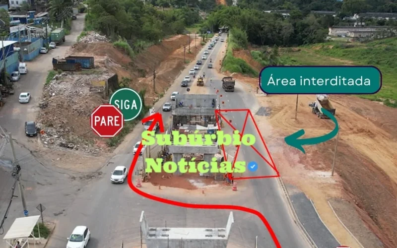 Estrada do Derba terá interdição noturna para obras do VLT até sábado (30)
