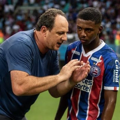 Técnico do sub-20 pede  paciência a torcida do Bahia e avaliar a joia da base Roger Gabriel.