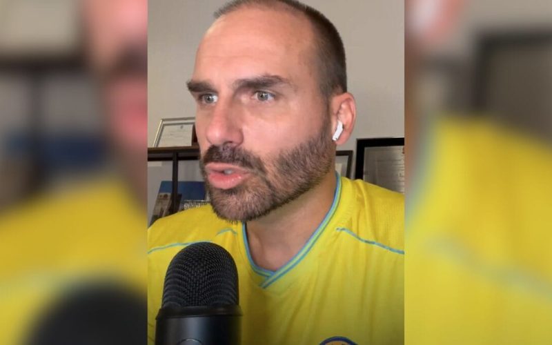 Assista o vídeo Eduardo Bolsonaro ameaça Alexandre de Moraes