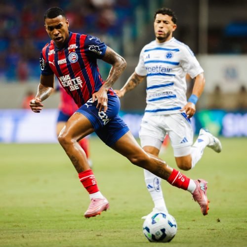 Bahia perde invencibilidade em casa para o Cruzeiro e deixa o G-4 do Campeonato Brasileiro