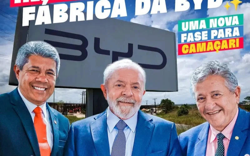BYD inaugura megafábrica em Camaçari e transforma a Bahia em polo de carros elétricos no Brasil