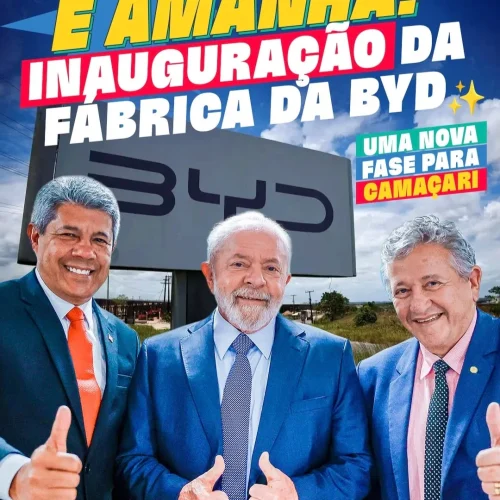 BYD inaugura megafábrica em Camaçari e transforma a Bahia em polo de carros elétricos no Brasil