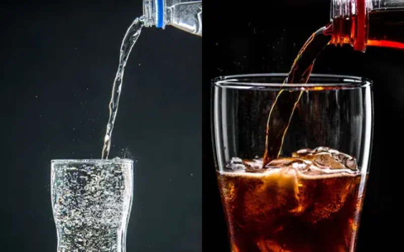 Diferença entre água com gás e refrigerante vai te surpreender