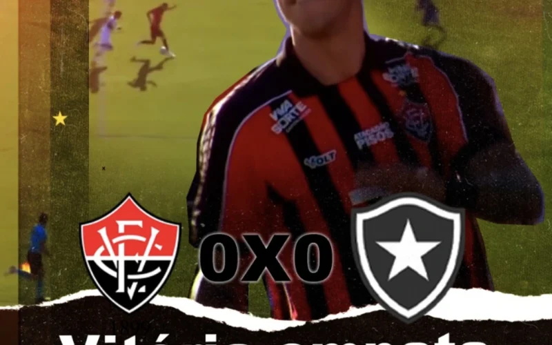 Vitória e Botafogo ficam no zero em empate ruim para os dois no Brasileiro