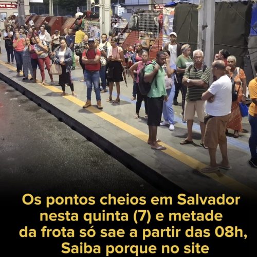 Salvador amanhece com quase 50% da frota comprometida em assembleias dos rodoviários e ameaça de greve aumenta