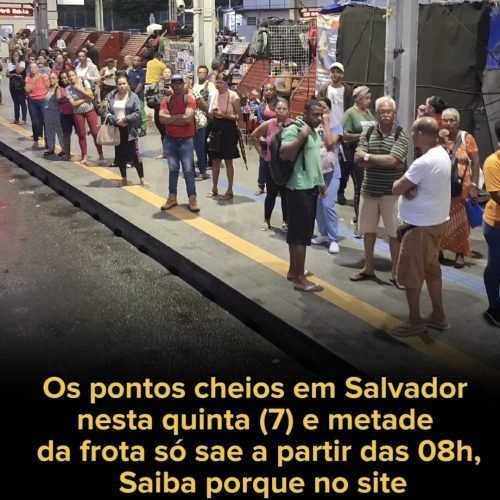 Salvador amanhece com quase 50% da frota comprometida em assembleias dos rodoviários e ameaça de greve aumenta