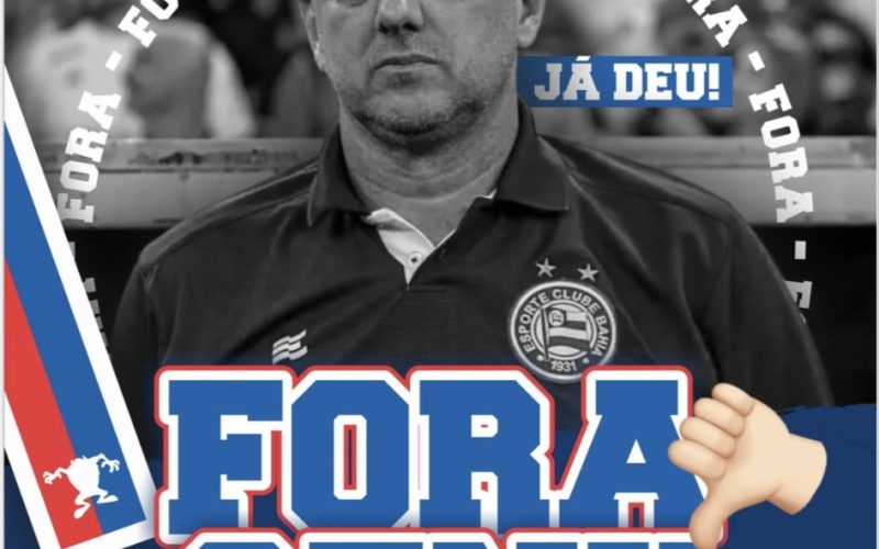 Torcida organizada pede demissão imediata de Rogério Ceni