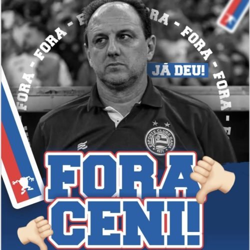 Torcida organizada pede demissão imediata de Rogério Ceni