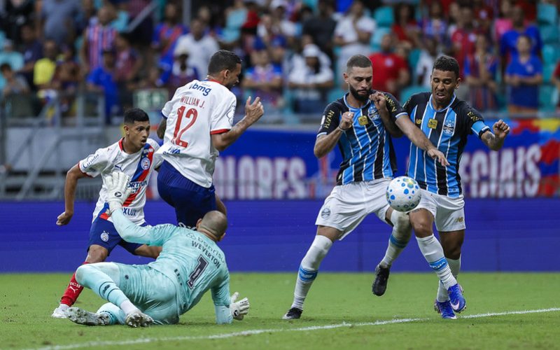 Bahia empata com o Grêmio e chega a sete jogos sem vencer
