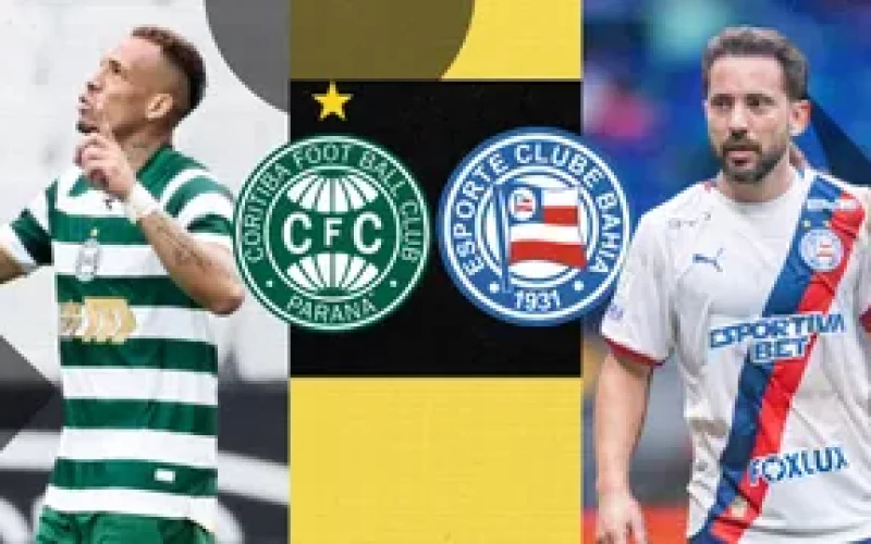 Coritiba x Bahia: Confira prováveis escalações, arbitragem