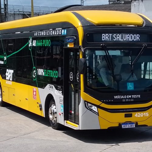 BRT Salvador testa novo modelo de ônibus elétrico a partir desta quinta-feira (01)