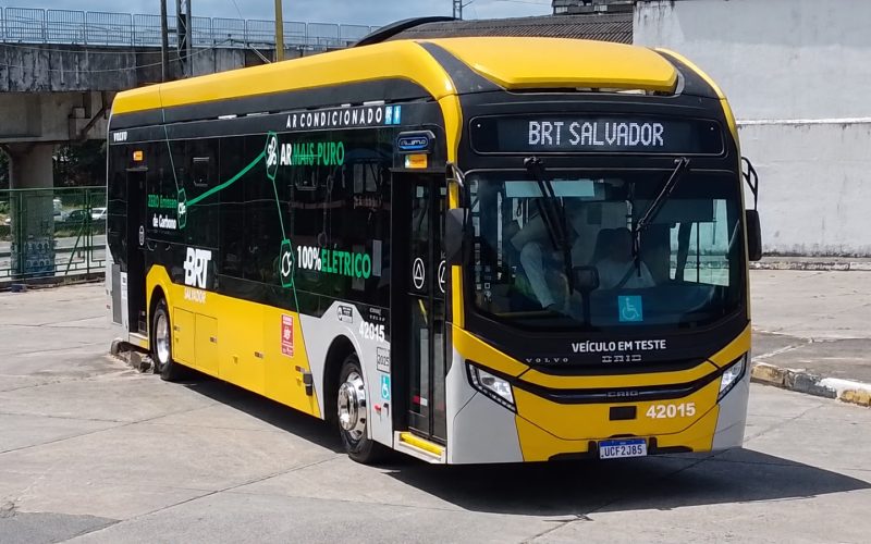 BRT Salvador testa novo modelo de ônibus elétrico a partir desta quinta-feira (01)