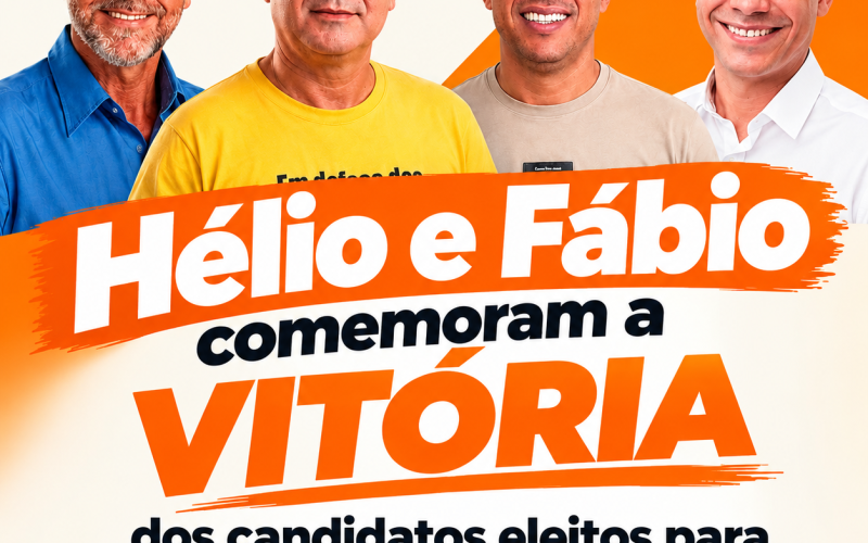 Assista Hélio e Fábio comemoram a vitória dos seus candidatos eleitos nas eleições