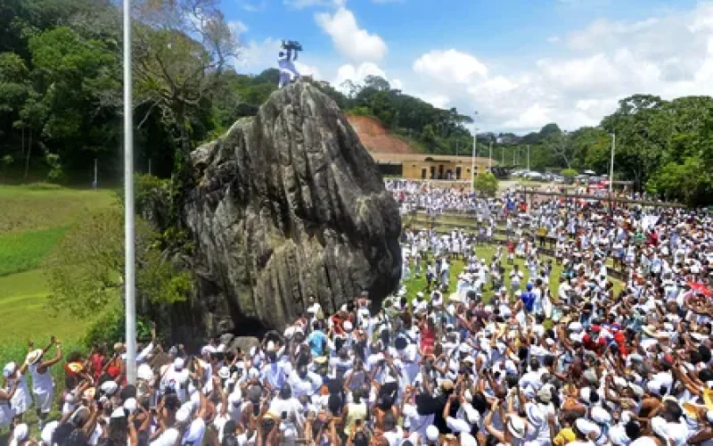 Candomblé promove ato na Pedra de Xangô a favor de Lula