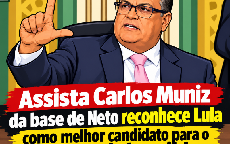 Assista Carlos Muniz da base de Neto declara voto em Lula