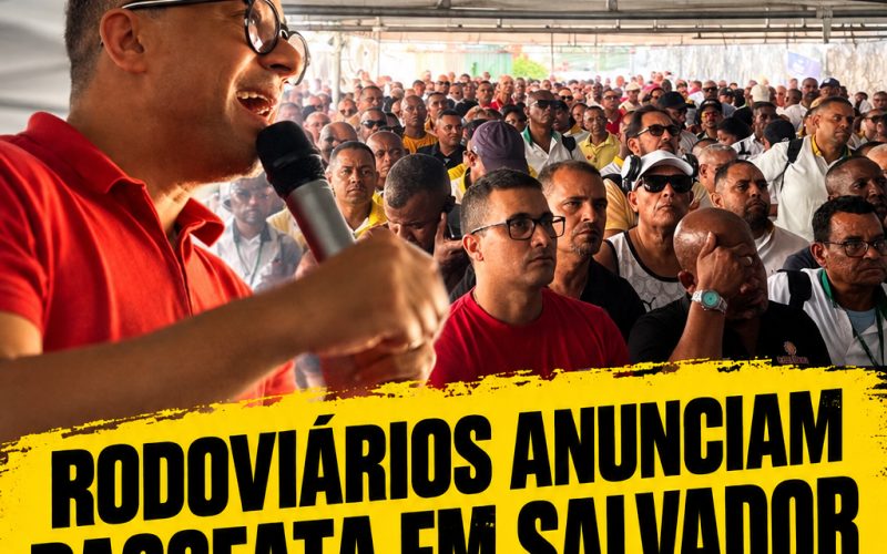 Assista os Rodoviários anunciam passeata em Salvador contra possível fim dos cobradores