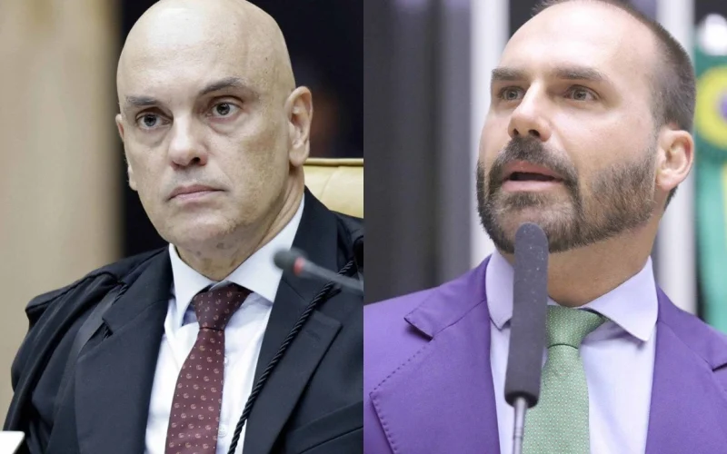 Deputada pede bloqueio de bens de Eduardo Bolsonaro após lobby internacional por anistia para Jair Bolsonaro