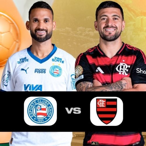 Assista o gol do triunfo do Bahia e a declaração do dirigente do Flamengo contra a arbitragem