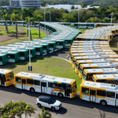 Prefeitura inicia entrega de 700 novos ônibus com ar-condicionado em Salvador