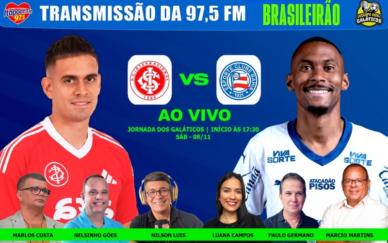 Internacional x Bahia: Confira prováveis escalações, arbitragem, horário e onde assistir