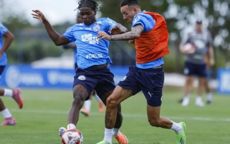 Carga dobrada e tática: Bahia divide elenco e intensifica preparação para estreia no Baianão