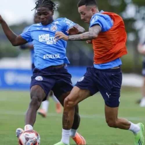 Carga dobrada e tática: Bahia divide elenco e intensifica preparação para estreia no Baianão