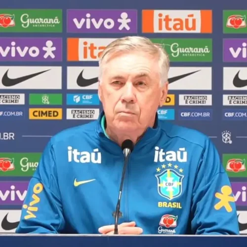 Ancelotti projeta Wesley na direita e mantém Neymar no radar na disputa pela Copa de 2026: “Tem seis meses para estar na lista”