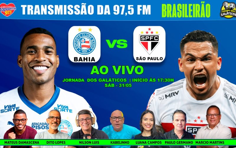 Bahia x São Paulo – Ao vivo
